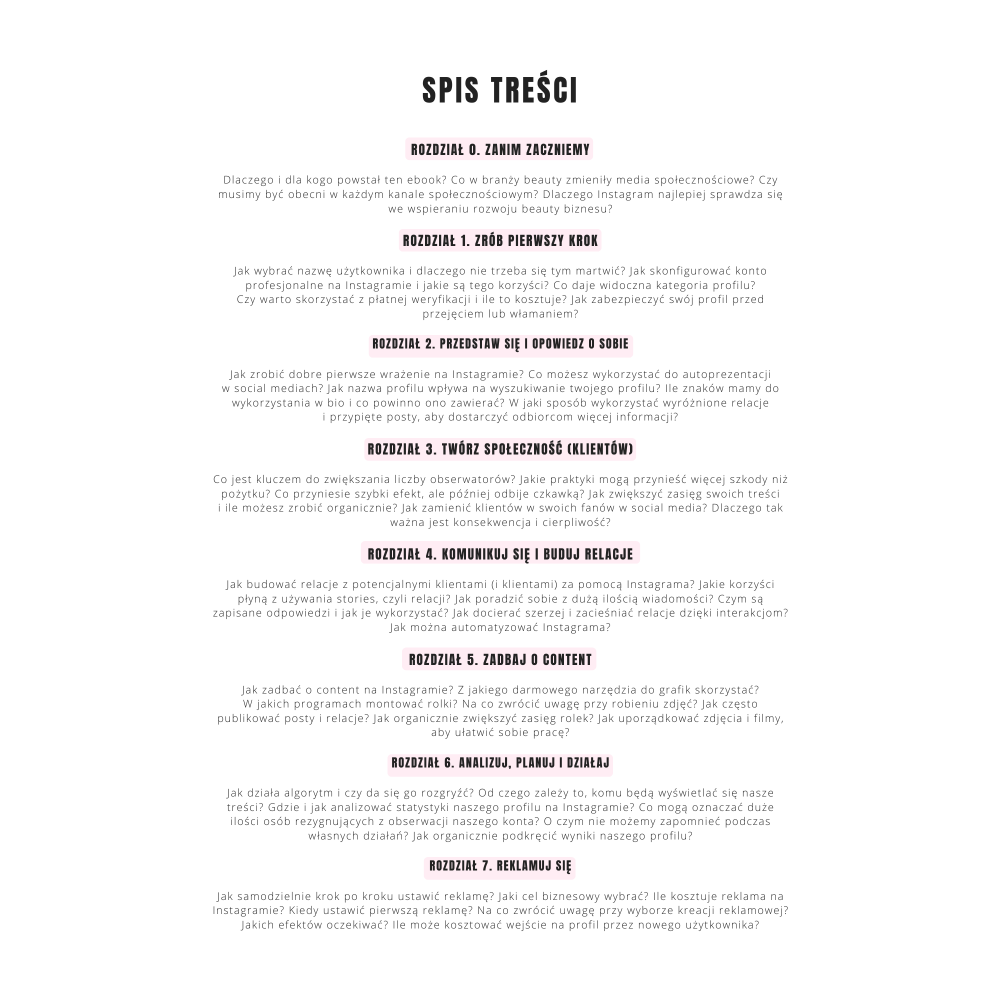 E-BOOK INSTAGRAM NA START W BRANŻY BEAUTY